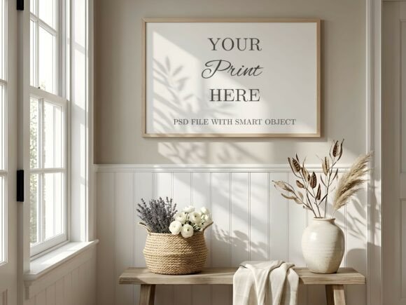 Download Coastal Horizontal Frame Mockup Interior - Horizontal frame mockup Collection