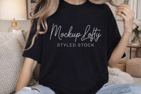Download Bella Canvas 3001 Black T-shirt Mockup - Bella canvas Collection