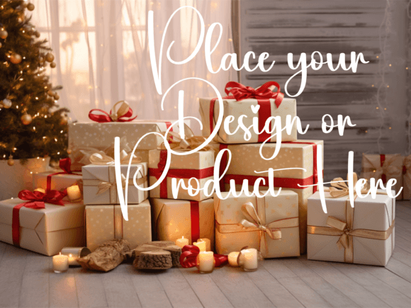 Download Christmas Background for Product Mockups - Mockup Collection
