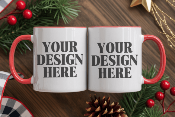 Download 11oz White Christmas Mug Mockup 2 - Mockup Collection