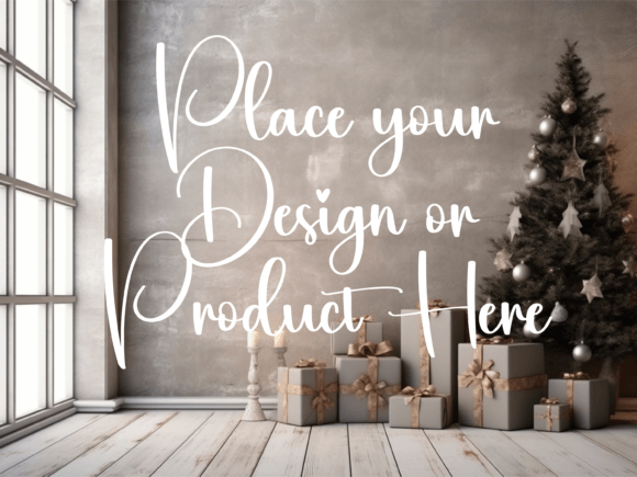 Download Christmas Background for Product Mockups - Mockup Collection
