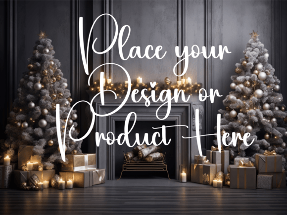 Download Christmas Background for Product Mockups - Mockup Collection