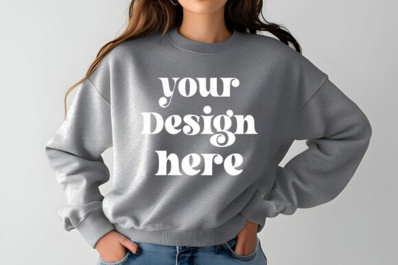 Download Gildan 18000 Sweatshirt Mockup 124 - Mockup Collection
